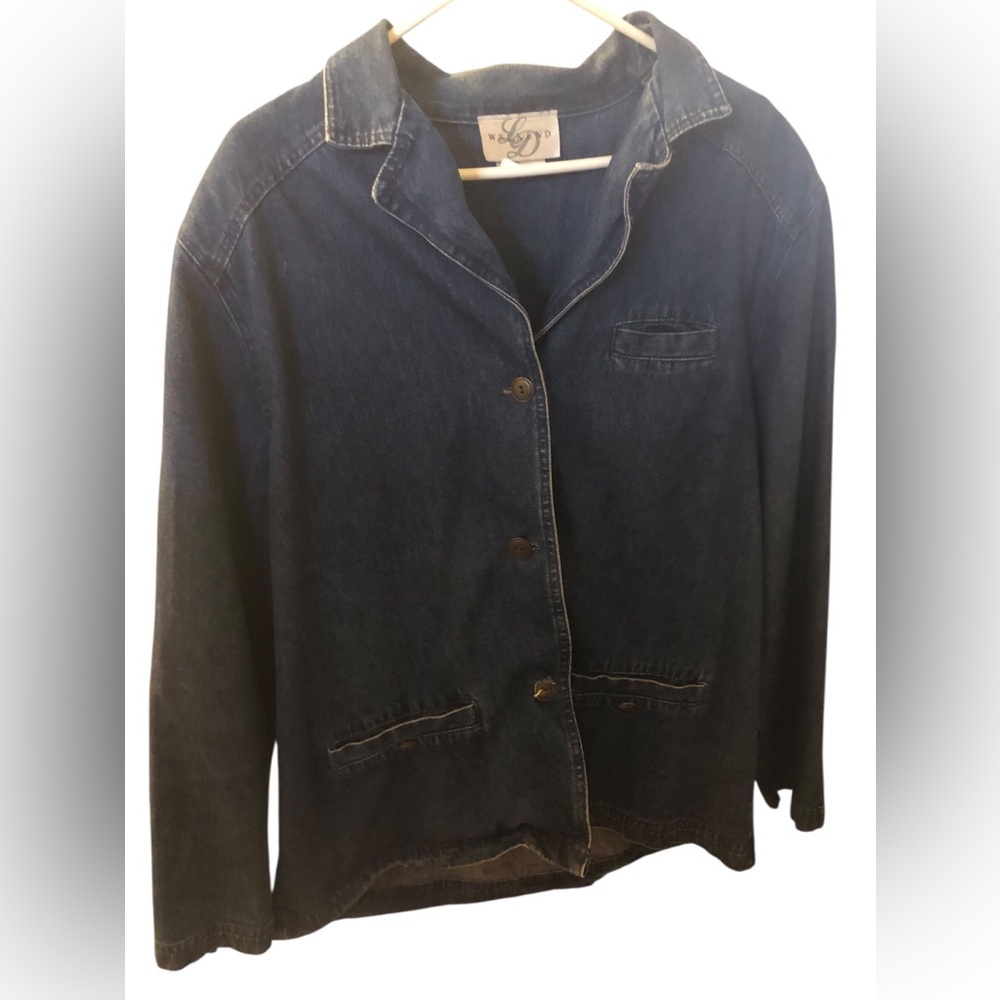 Vintage Weekend Denim Blazer, Size 14